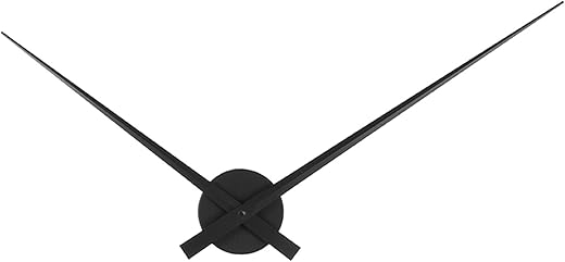 Karlsson Wall Clock Little Big Time, Aluminum and Black