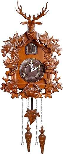 Kendal Large Handcrafted Wood Cuckoo Clock MX015-2