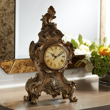 Kensington Hill Taryn Vintage Style 16 1/4 High Table Clock