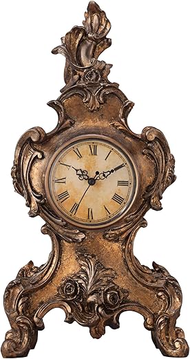 Kensington Hill Taryn Vintage Style 16 1/4" High Table Clock