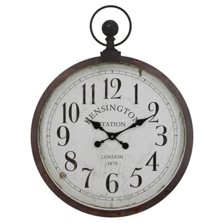 Kensington Station Pocket Watch Style Wall Clock