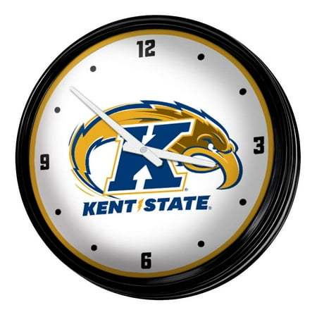 Kent State Golden Flashes: Retro Lighted Wall Clock