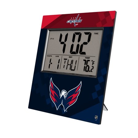 Keyscaper Washington Capitals Color Block Digital Desk Clock