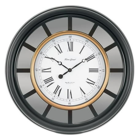 KG Kieragrace Hollywood Milan 22 Wall Clock in Black Plastic