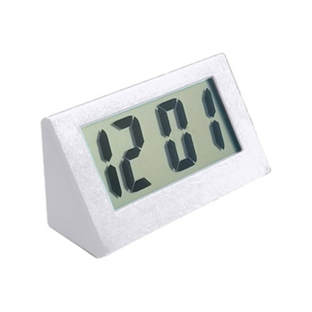 KQJQS Car Timepiece, Miniature Clock, Minimalistic Digital Clock, Nightstand Clock, Advertising Clock, Adorable Student Clock, Compact Triangle Clock