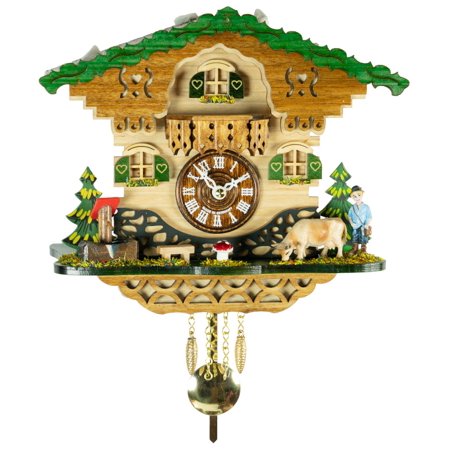 Kuckulino Black Forest Clock with quartz movement and cuckoo chime