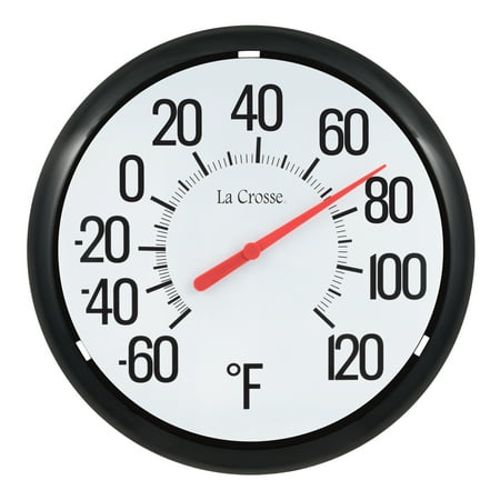 La Crosse 13.25 Basics Plastic 0.75 lb Not Battery Powered Analog Dial Thermometer, 104-134-Tbp