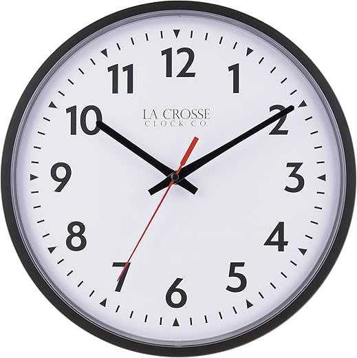 LaCrosse 404-2636-INT 13-Inch Info-Tech Commercial Analog Wall Clock