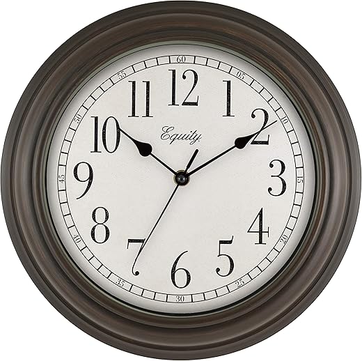 La Crosse Equity 20898 12 Inch Cora Quartz Analog Wall Clock