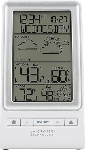 La Crosse Technology 308-1415FCT Wireless Forecast Station, White