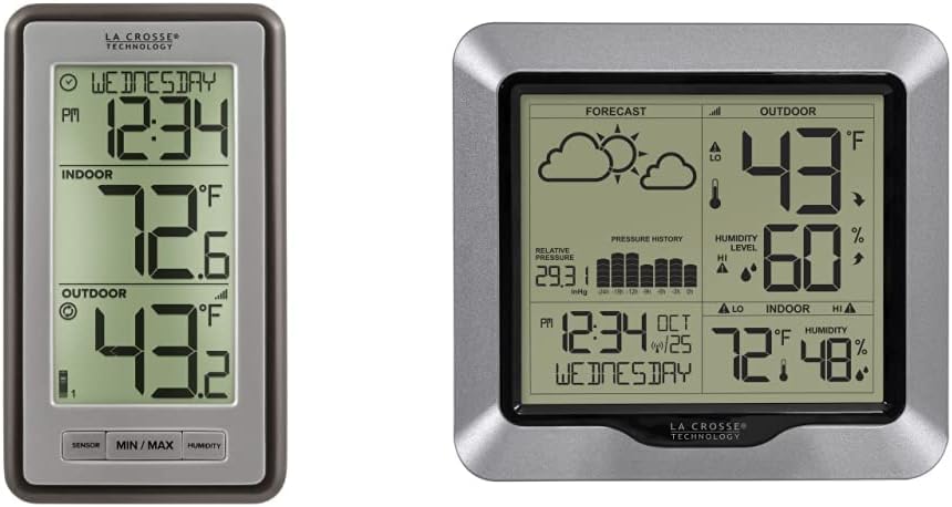 La Crosse Technology Wireless Digital Thermometer and Forecast Station Bundle