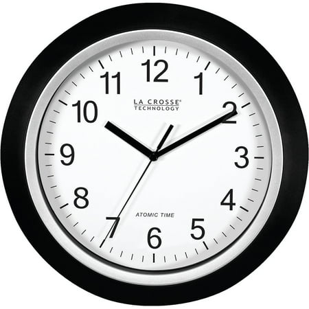 La Crosse Technology WT-3129B 12 Inch Atomic Analog Wall Clock -Black