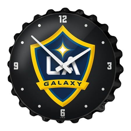 LA Galaxy 18.5 Bottle Cap Wall Clock