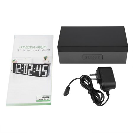 Large Big 4 6 Digit Jumbo LED Digital Alarm Calendar Snooze Wall Desk Clock (green) Ficarrico