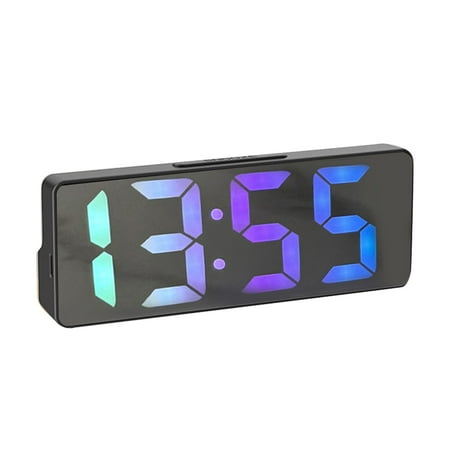 large outdoor clocks waterproof yellow decor small clock for bathroom Simple LED Electronic Alarm Clock USB Battery Dual Use Voice Control