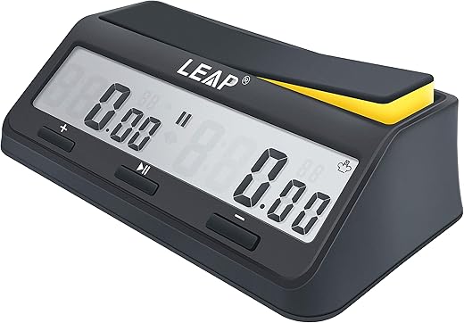 LEAP Chess Clock Digital Timer Advanced for Game and Chess Timer with Bonus & Delay Count down up Alarm