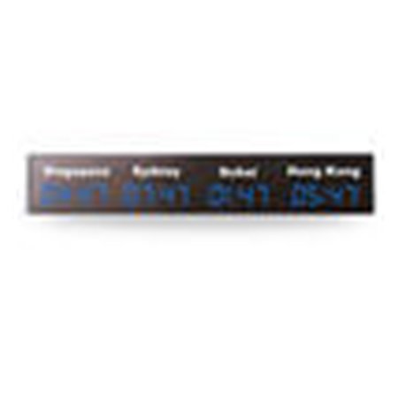 LED Digital Multi Time Zone City Stickers Wall Clock World Time Zone Clock For Office Home Decor