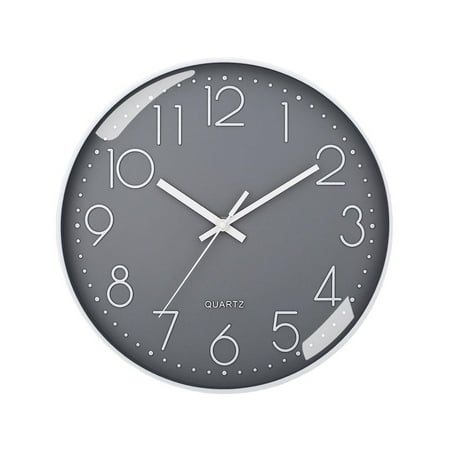 lianhanyi Wall Clock Silent Non Ticking 8 Inch Quartz round Clock Battery Operated Home F9