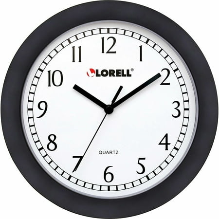 Lorell, LLR60987, 9 Round Profile Wall Clock, 1