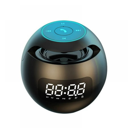 MAGAZINE Mini spherical Bluetooth speaker Wireless Bluetooth sound box with LED display alarm clock High fidelity MP3 music playback