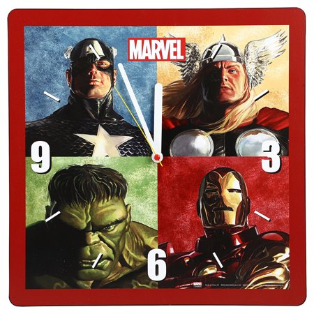 Marvel Avengers Retro Square shaped wall Clock