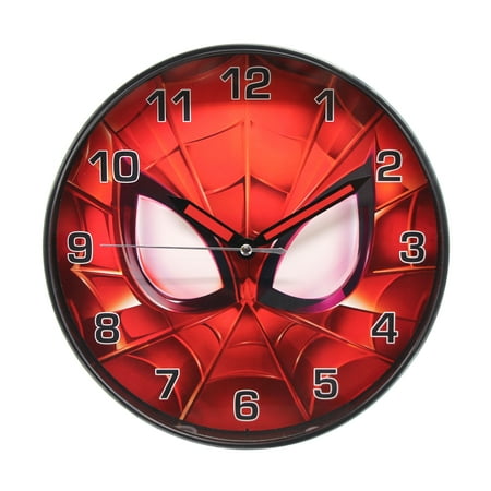 Marvel Spiderman 10 Wall Clock in Red