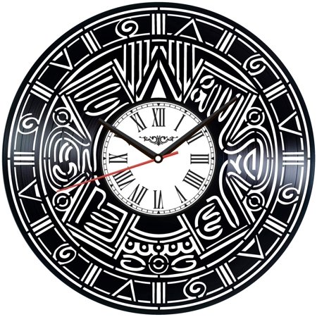 Mayan Calendar Vinyl Record Wall Clock Retro style Wall clock Silent Home Decor Unique Art Special Home Accessories Creative Personality Gift