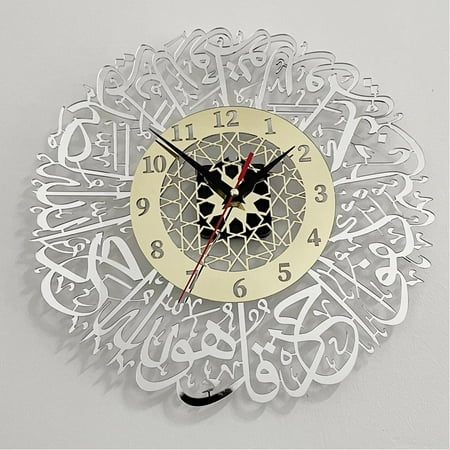 Metal Skeleton Roman Numerals Indoor Outdoor Wall Art New J5 Clock Q0V6