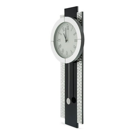 Michael Amini Montreal Mirrored Pendulum Wall Clock