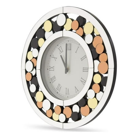 Michael Amini Montreal Round Mosaic Wall Clock