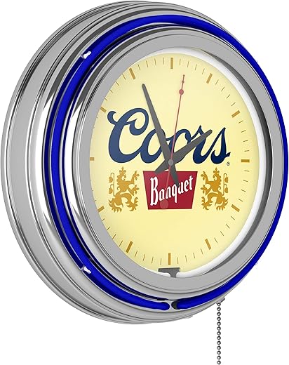 Miller Coors Beer Retro Neon Wall Clock