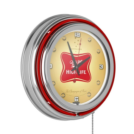 Miller High Life 14 Inch Neon Wall Clock