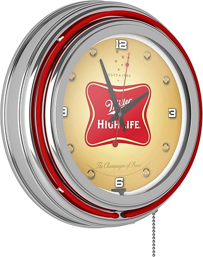 Miller High Life 14 Inch Neon Wall Clock