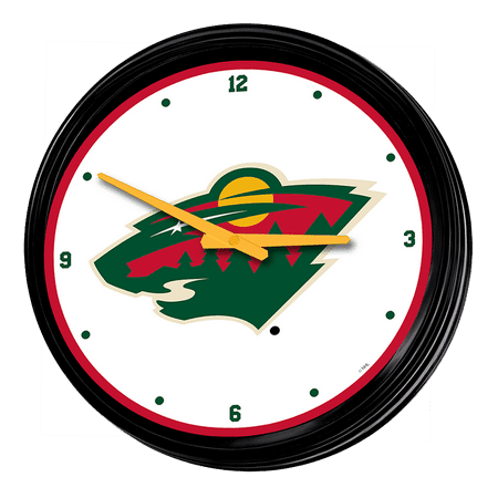 Minnesota Wild: Retro Lighted Wall Clock