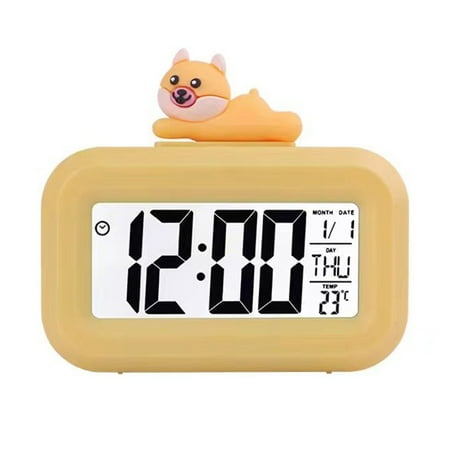 Minxio Cartoon music Watch for studying time management reminder desktop alarm clock, puppy