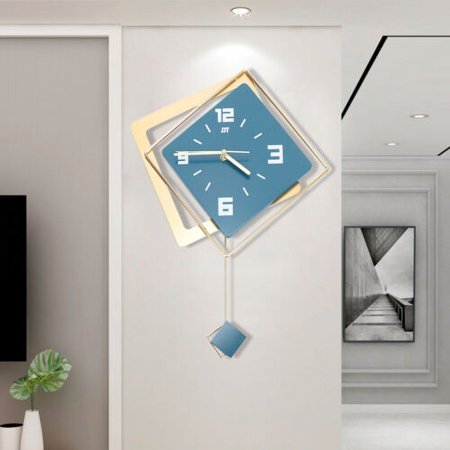 Modern Metal Home Wall Clock Silent Digital Hanging Wall Clock Home Art Decor