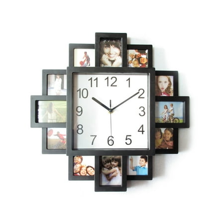 Modern Photo Frame Clock Wall Clock with Photo Frame Decorative Clock#q