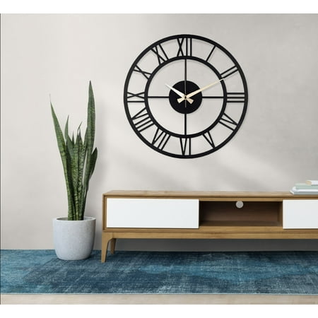 Modern Wall Clock - Wooden Wall Clock - Silent Oversize Clock - Wall Clock Decor - Housewarming Gift - The House With A clock In Its Walls