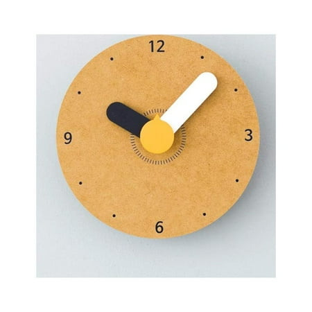 MODIRNATION Retro Modern Wooden 'Mini' Wall Clock, Simplistic, Fashionable and Stylish, Silent Quartz Mechanism, Quality Materials Made from Eco-Friendly MDF and Bamboo, Decor for Home/Office