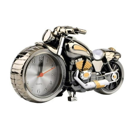 Motorcycle Motorbike Pattern Alarm Clock Desk Birthday Gift