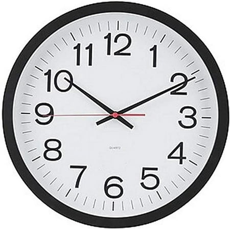 MyOfficeInnovations Wall Clock Plastic 14 Dia. (18380) 812295