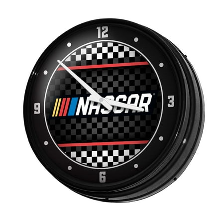 NASCAR 18.5 Retro Lighted Wall Clock