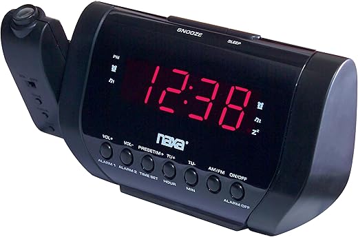 Naxa NRC-173 Projection Dual Alarm Clock