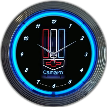 Neonetics Camaro Neon Wall Clock, 15-Inch