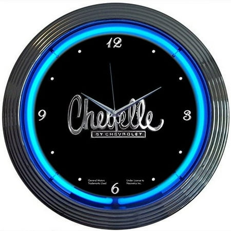 Neonetics Cars and Motorcycles Chevelle Neon Wall Clock, 15-Inch