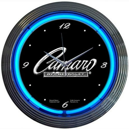 Neonetics Decorative Gm Camaro Script Neon Wall Clock