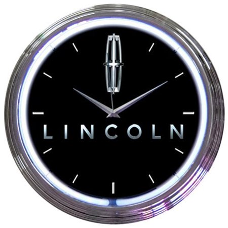 Neonetics Ford Lincoln Neon Wall Clock, 15-Inch