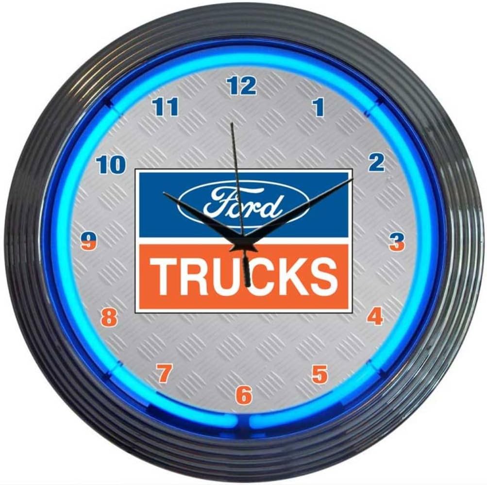 Neonetics Ford Trucks Neon Wall Clock, 15-Inch