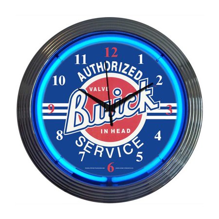 Neonetics Home Indoor Restaurant Kitchen Decorative Gm Buick Service Neon Wall Clock