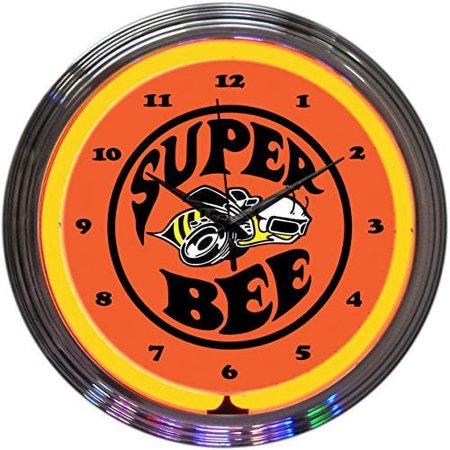 Neonetics Super Bee Neon Wall Clock, 15-Inch